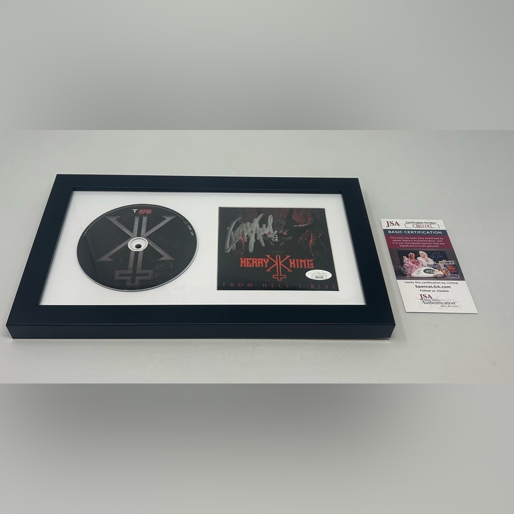 Kerry King signed From Hell I Rise CD Booklet Framed JSA COA